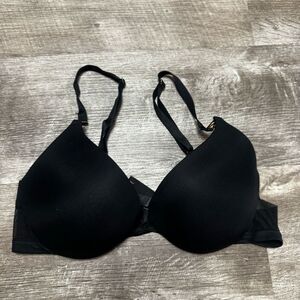 Victoria’s Secret Uplift Plunge Black Bra Size 34D